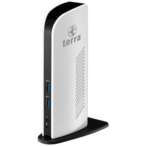 TERRA MOBILE Dockingstation 731 USB 3.0 Dual Display inkl.5V/4A Netzteil, USB Kabel zu Notebooks