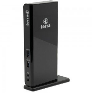 TERRA MOBILE Dockingstation 732 USB-A/C Dual Display inkl.5V/4A Netzteil, USB-A/C Kabel zu Notebooks