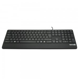 TERRA Keyboard 4000 Corded [DE] USB black Copilot  QWERTZ, 105 Tasten, kabelgebunden, 1,80m