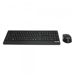 TERRA Desktop 4000 Wireless AES [DE] USB black Copilot  Tastatur+Maus, QWERTZ, 105 Tasten,