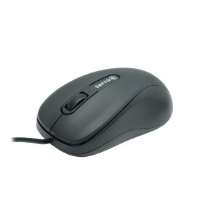 TERRA Mouse 1500 Corded USB black 3-toetsen, symmetrisch, met kabel, 1,80m