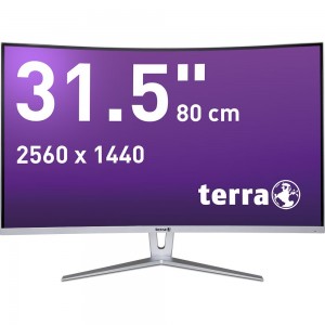 TERRA LCD/LED 3280W silver/white CURVED DP/HDMI 